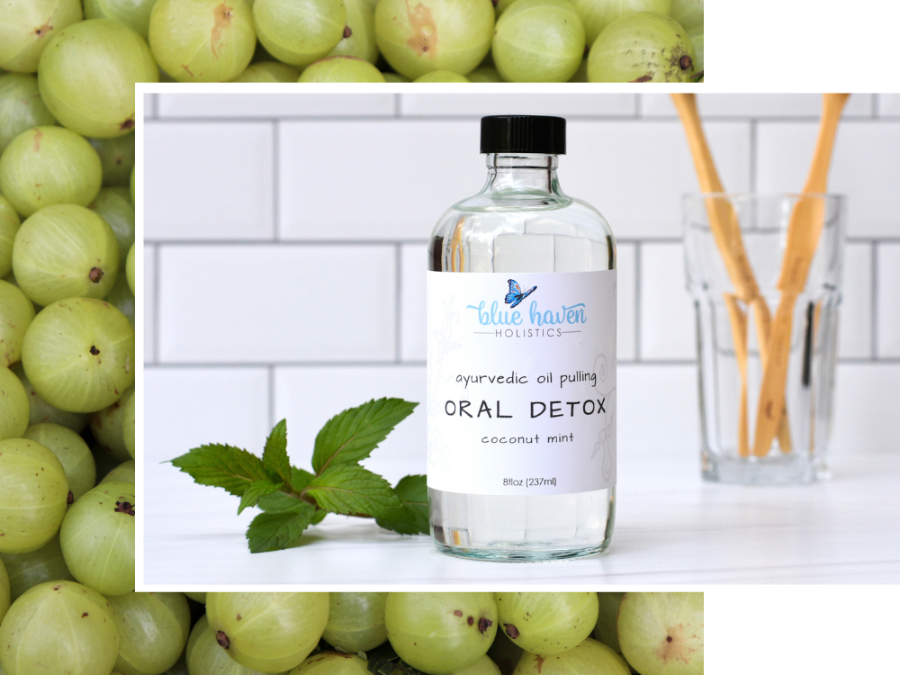 oil pulling coconut mint