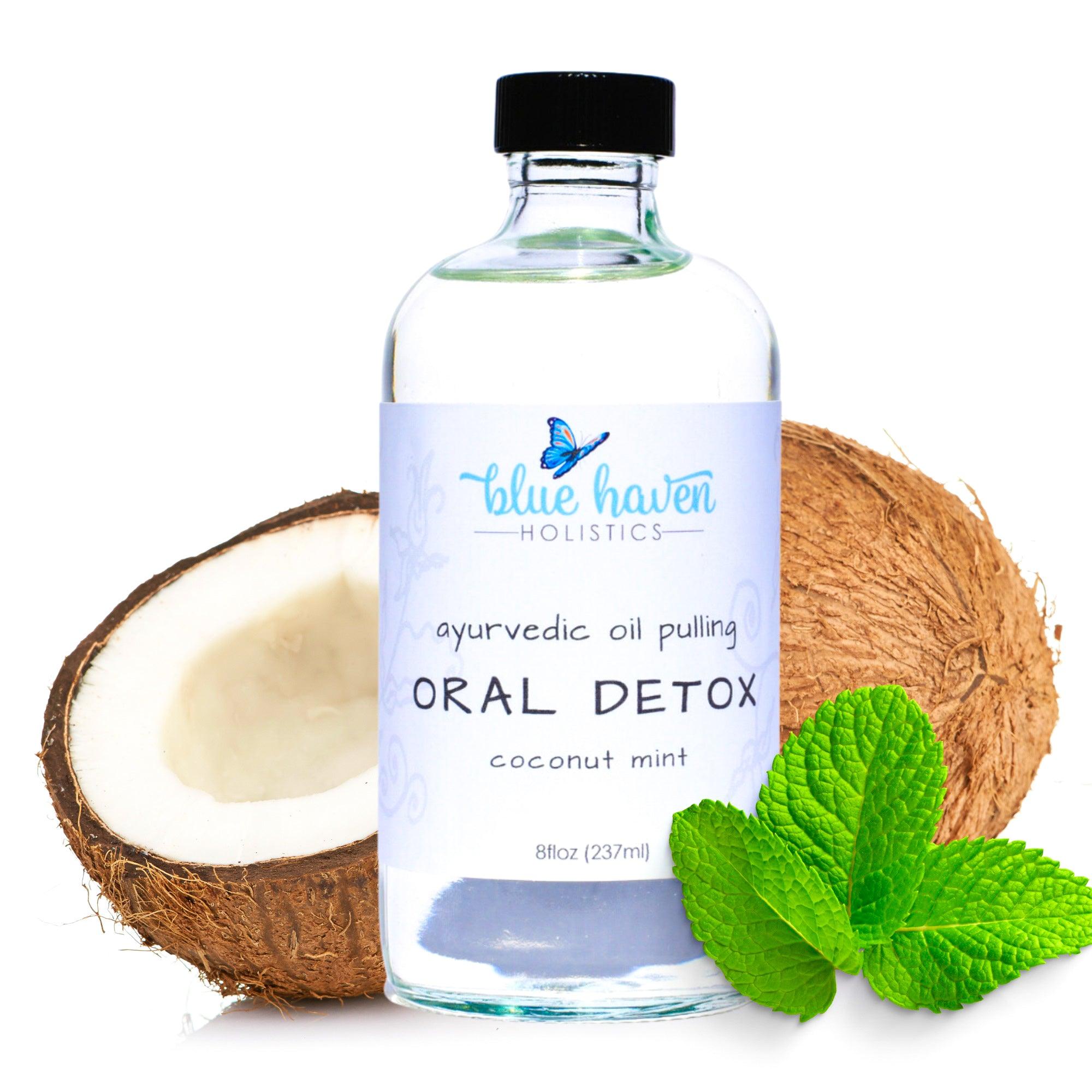 Oil Pulling Mouthwash - Coconut Mint Blue Haven Holistics