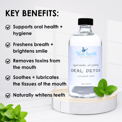 Oil Pulling Mouthwash - Coconut Mint Blue Haven Holistics