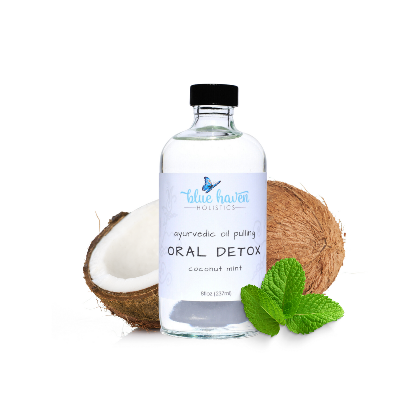 oil pulling coconut mint